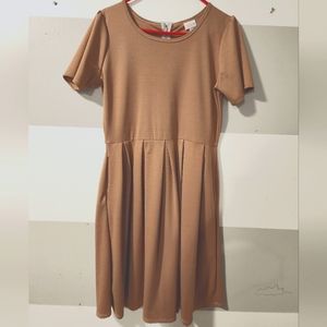LulaRoe Tan Dress XL